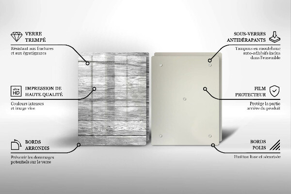 Cache plaque de cuisson Vieilles planches de bois