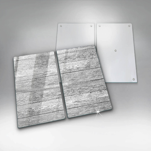 Cache plaque de cuisson Vieilles planches de bois