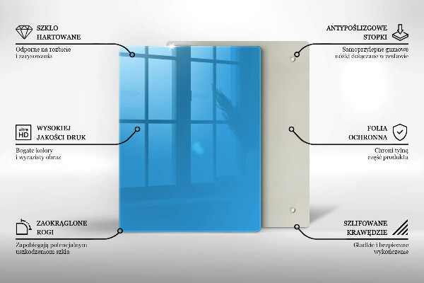 Protège plaque de cuisson Couleur bleue