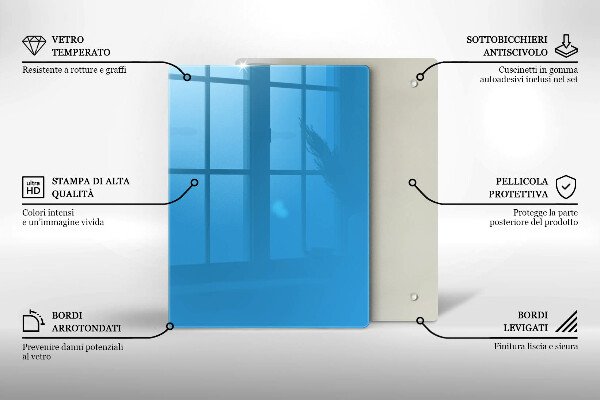 Protège plaque de cuisson Couleur bleue