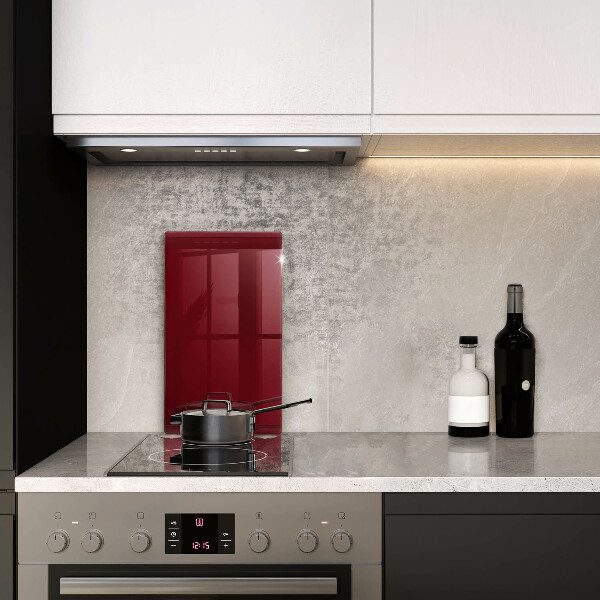 Protège plaque de cuisson couleur bordeaux