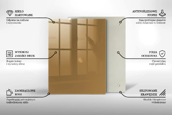 Protège plaque de cuisson Couleur beige