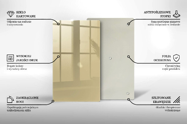 Protège plaque de cuisson Couleur beige