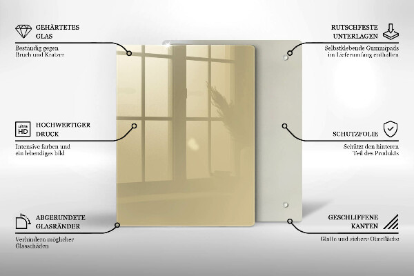 Protège plaque de cuisson Couleur beige