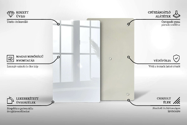 Protège plaque de cuisson couleur blanche