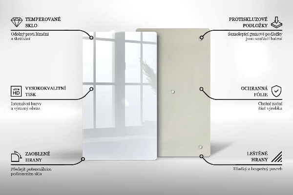 Protège plaque de cuisson couleur blanche