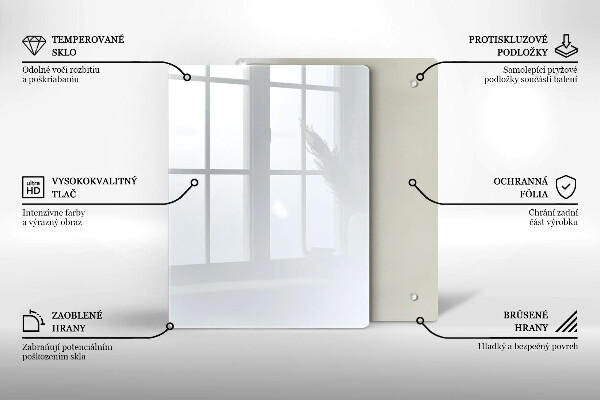 Protège plaque de cuisson couleur blanche