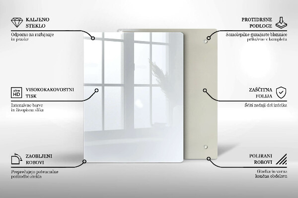 Protège plaque de cuisson couleur blanche