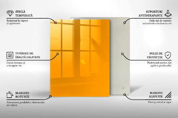 Protège plaque de cuisson Couleur jaune foncé