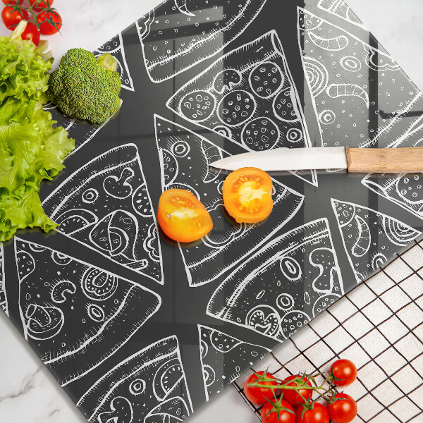 Protège plaque de cuisson Illustration de pizza