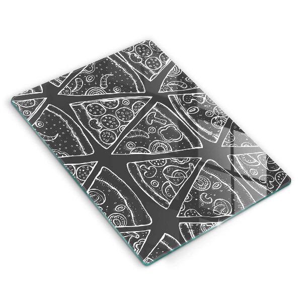 Protège plaque de cuisson Illustration de pizza