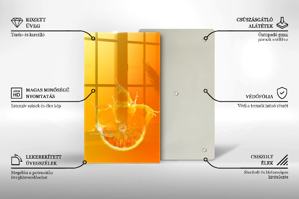 Protège plaque de cuisson Fruit orange juteux