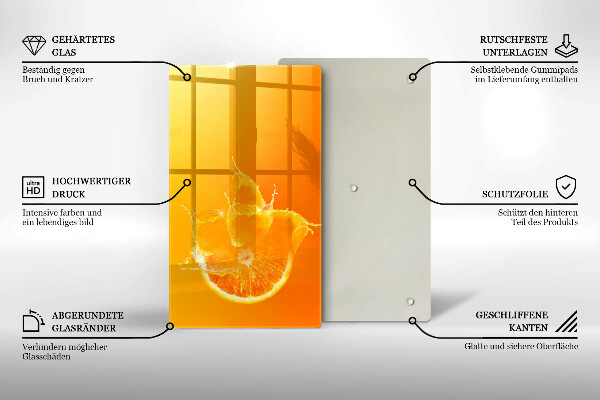 Protège plaque de cuisson Fruit orange juteux