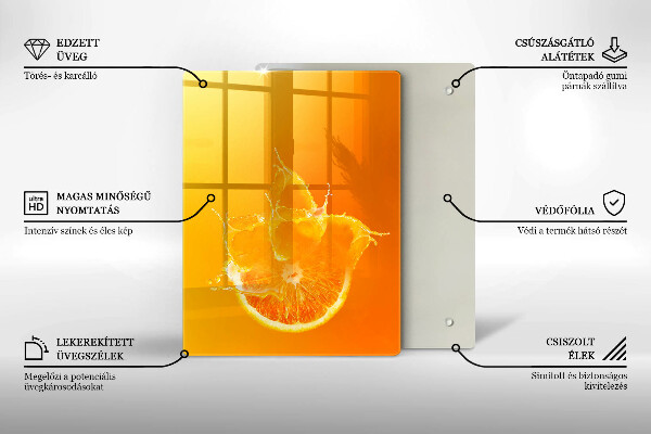 Protège plaque de cuisson Fruit orange juteux