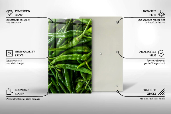 Protège plaque de cuisson Cosses de petits pois