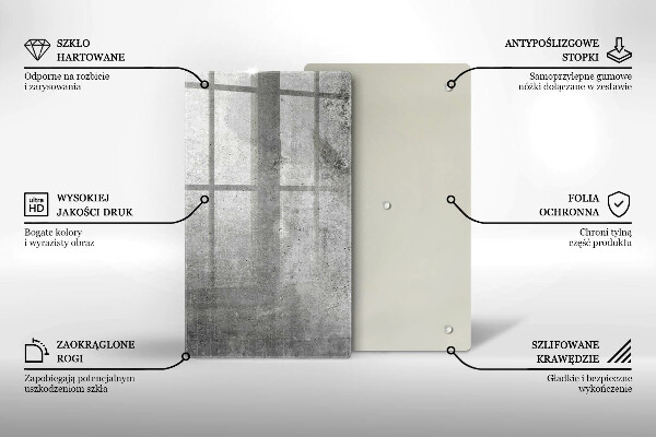 Protège plaque de cuisson Texture béton