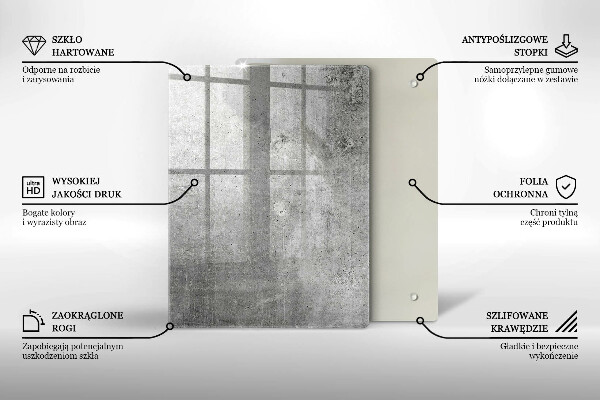 Protège plaque de cuisson Texture béton