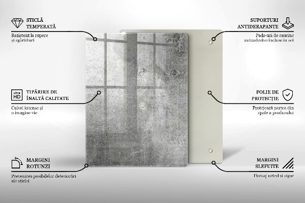 Protège plaque de cuisson Texture béton