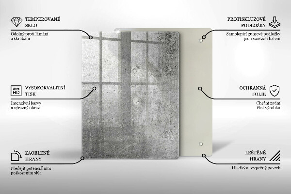 Protège plaque de cuisson Texture béton