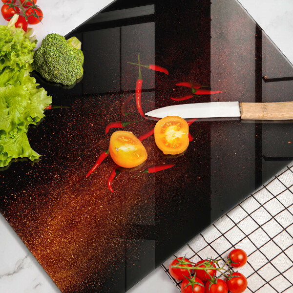 Protège plaque de cuisson Piments forts