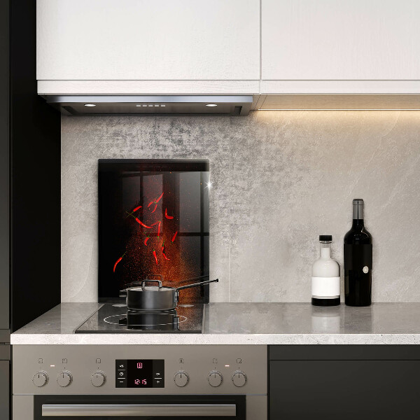 Protège plaque de cuisson Piments forts