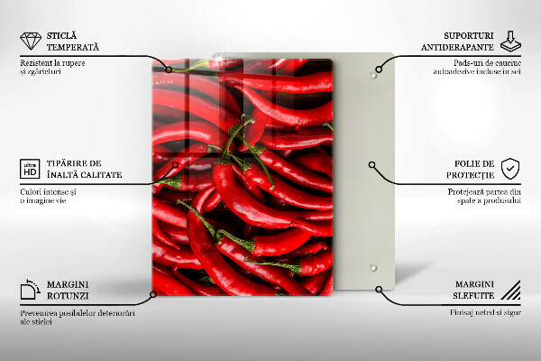 Protège plaque de cuisson Piments forts