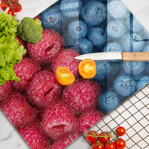 Protège plaque de cuisson Fruits de framboise et de myrtille