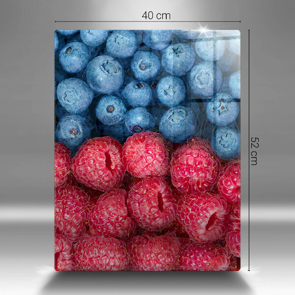 Protège plaque de cuisson Fruits de framboise et de myrtille