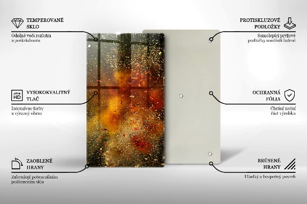 Protège plaque de cuisson Épices colorées