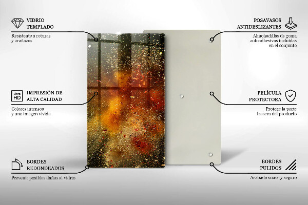 Protège plaque de cuisson Épices colorées