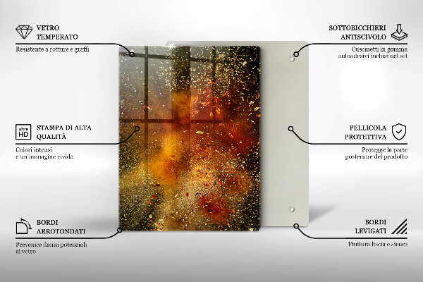 Protège plaque de cuisson Épices colorées