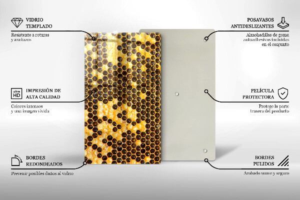 Protège plaque de cuisson Rayon de miel