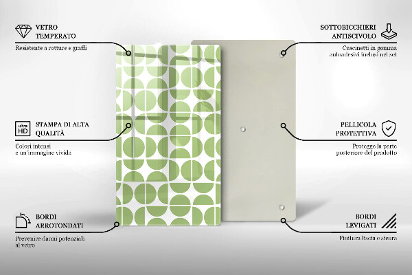 Protège plaque de cuisson Modèle de formes bohèmes