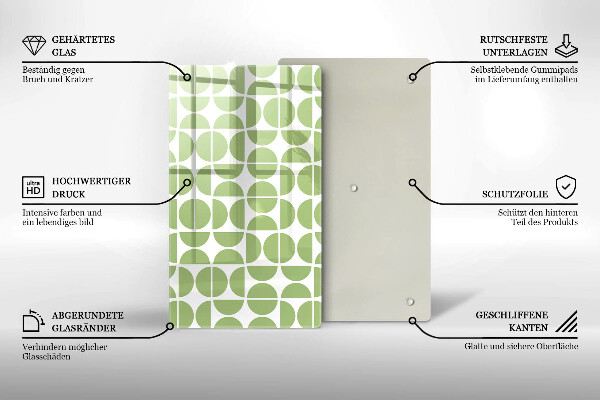 Protège plaque de cuisson Modèle de formes bohèmes