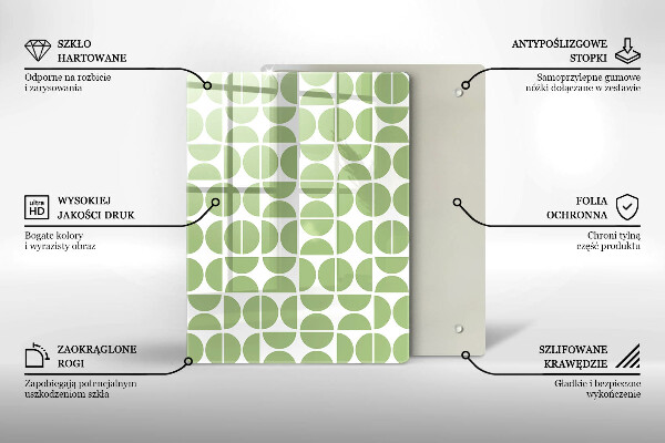Protège plaque de cuisson Modèle de formes bohèmes