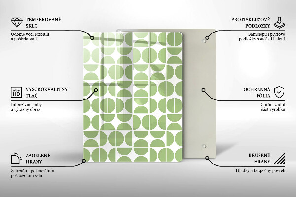 Protège plaque de cuisson Modèle de formes bohèmes