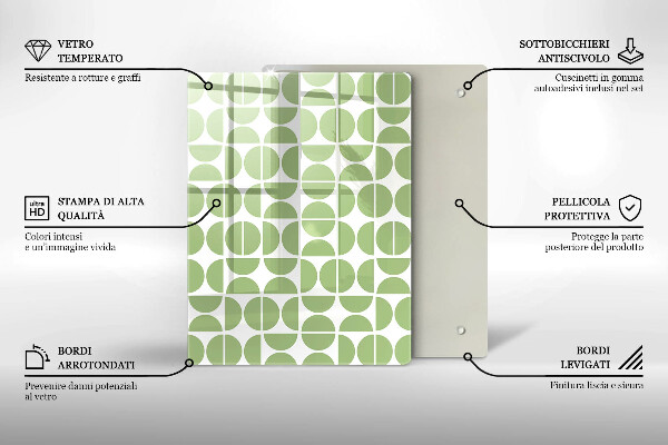 Protège plaque de cuisson Modèle de formes bohèmes