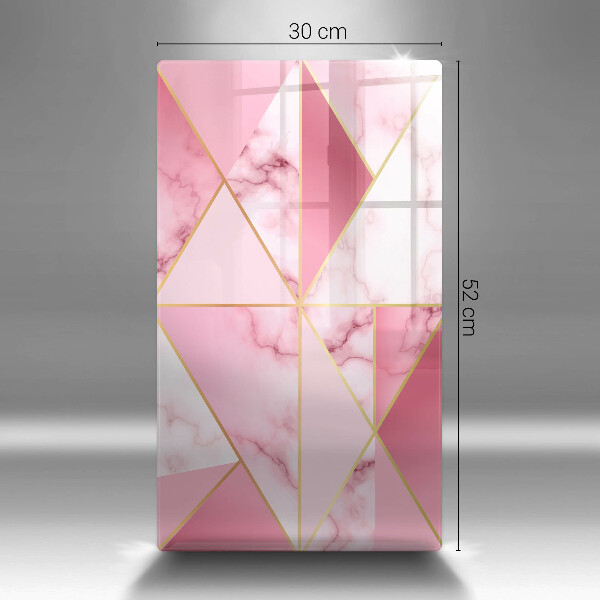 Protège plaque de cuisson Marbre géométrique