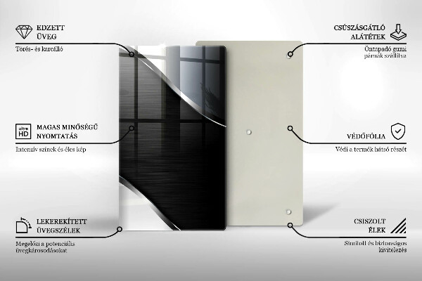 Protège plaque de cuisson Abstraction du métal