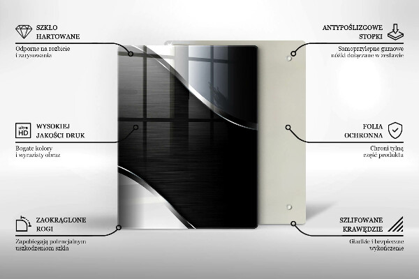 Protège plaque de cuisson Abstraction du métal