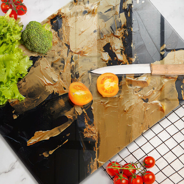 Protège plaque de cuisson Texture de peinture élégante