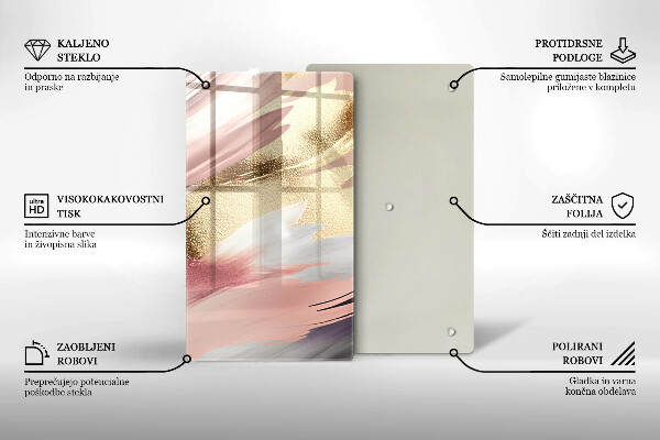 Protège plaque de cuisson Taches pastel