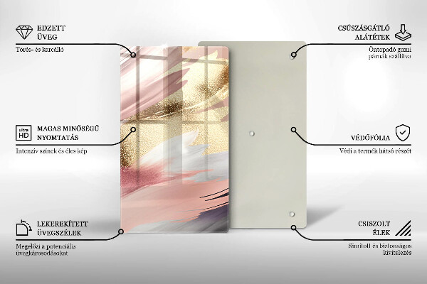 Protège plaque de cuisson Taches pastel