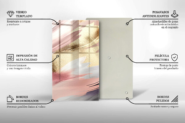 Protège plaque de cuisson Taches pastel