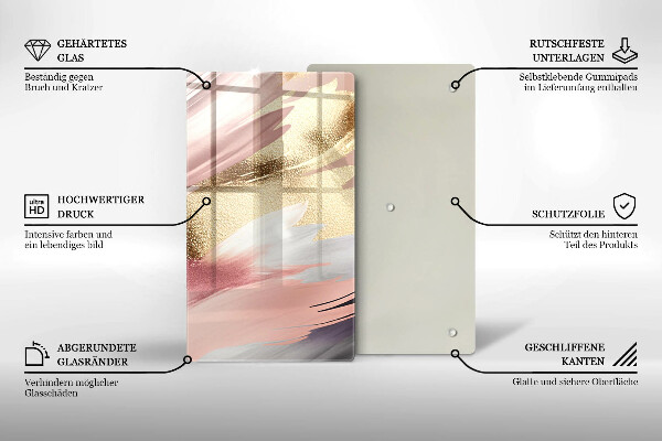 Protège plaque de cuisson Taches pastel