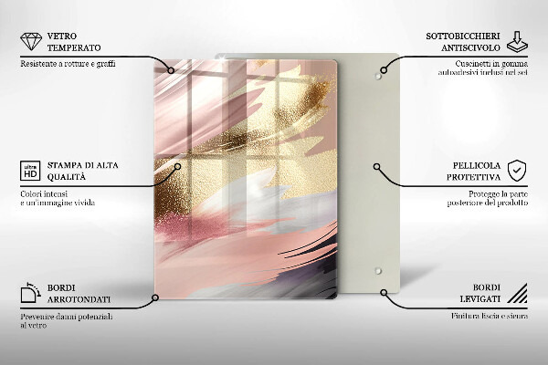 Protège plaque de cuisson Taches pastel