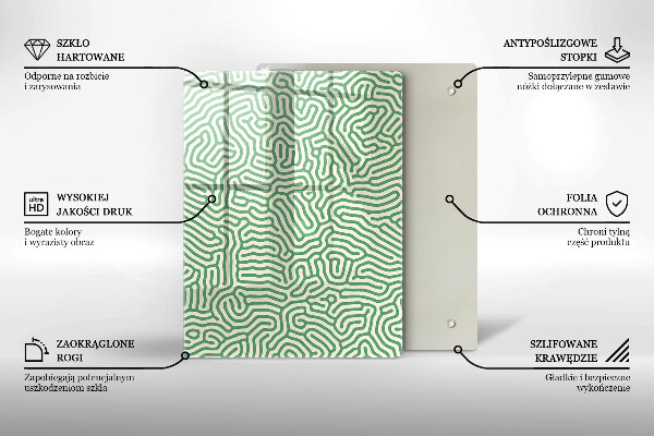 Protège plaque de cuisson Lignes abstraites