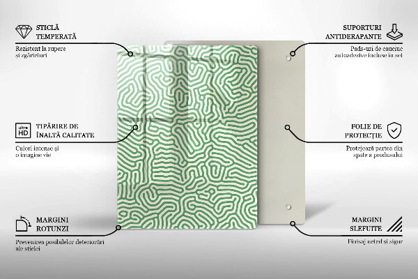 Protège plaque de cuisson Lignes abstraites