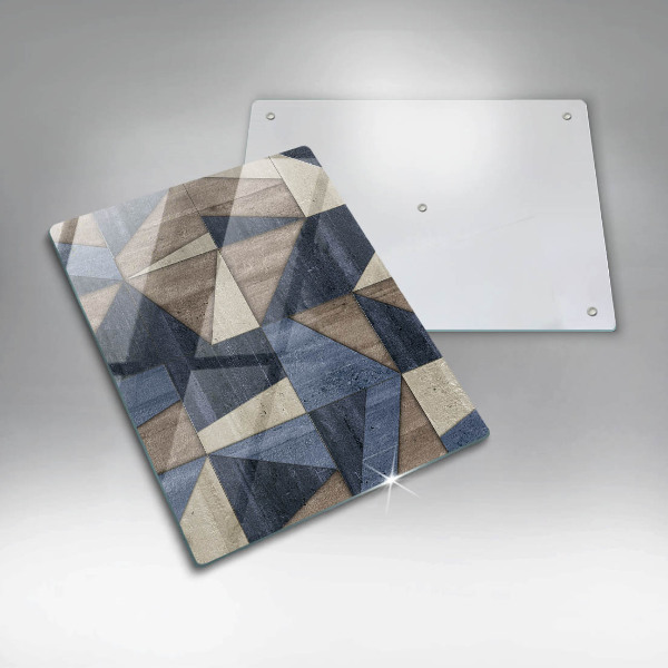 Protège plaque de cuisson Abstraction géométrique