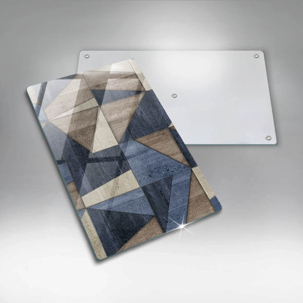 Protège plaque de cuisson Abstraction géométrique